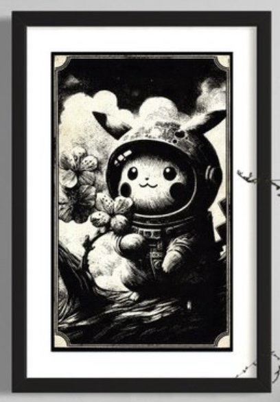 Image 1 of Kunstwerk Pikachu (Pokemon) Stellar Spring