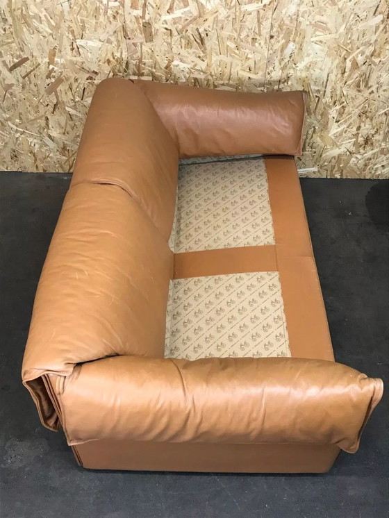 Image 1 of 70er Jahre Sofa 2er Ledersofa Niels Bendtsen Lotus for N. Eilersen Danish Design