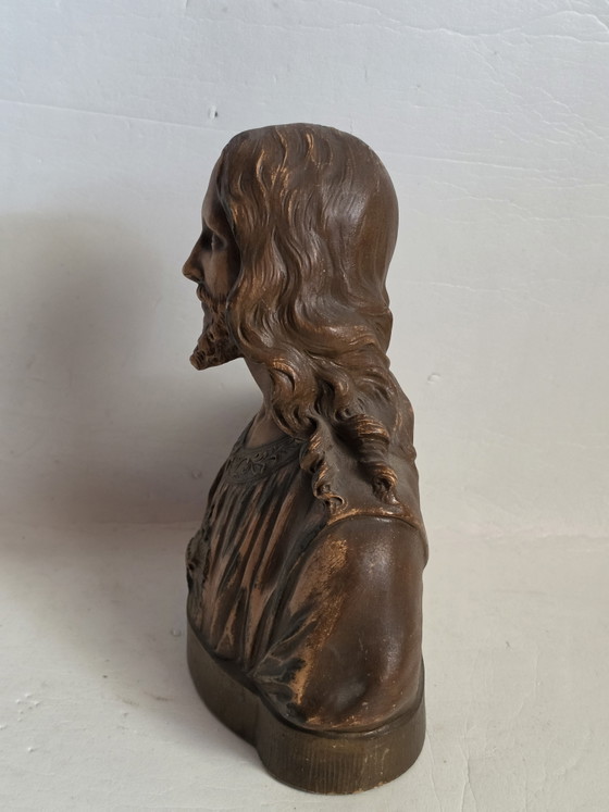 Image 1 of G. Parentani – Terrakotta-Büste des „Heiligen Herdes Jesu“