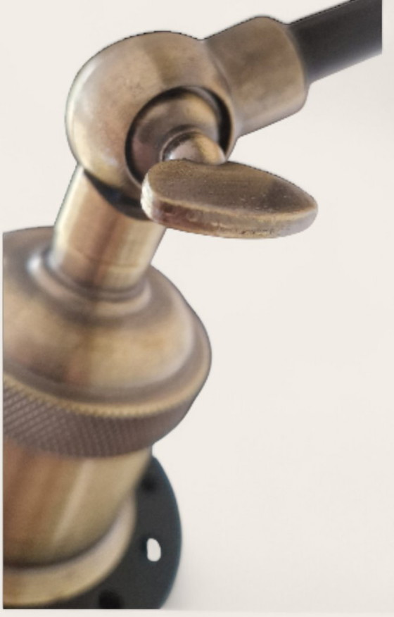 Image 1 of Applique in stile industriale - Alluminio e ottone