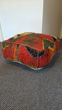 Vintage abstract pouf