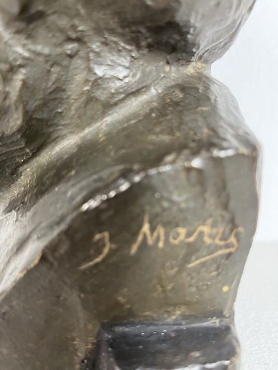 Image 1 of Scultura busto Art Deco Jacob Jacco Maris scultore