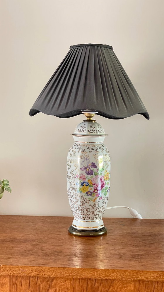 Image 1 of Lámpara de porcelana de Limoges, Francia