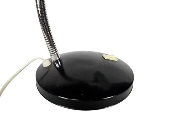 Image 1 of Hala Zeist - lampada da tavolo con collo regolabile - metallo - cromato - alluminio - anni '70