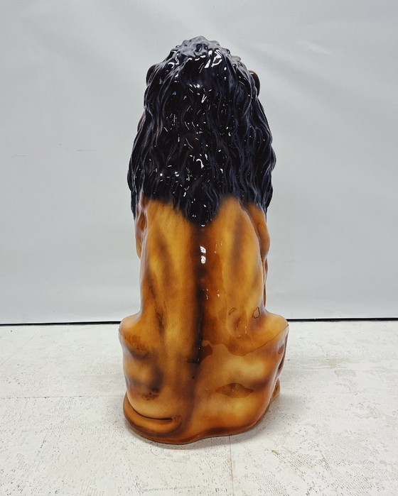 Image 1 of Statue de lion en céramique XL