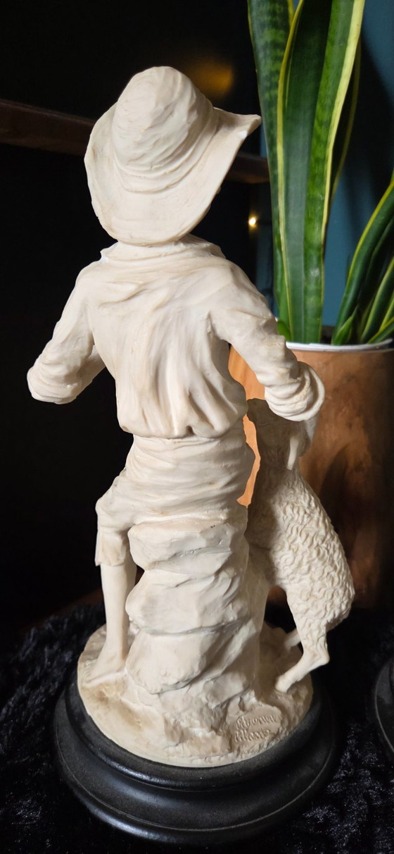 set of 3 statues of Regorani Mario – Mario Regorani, Sculpture, Porcelain (photo 8 of 15)