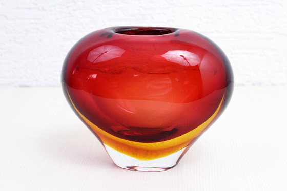 Image 1 of Murano glass heart vase