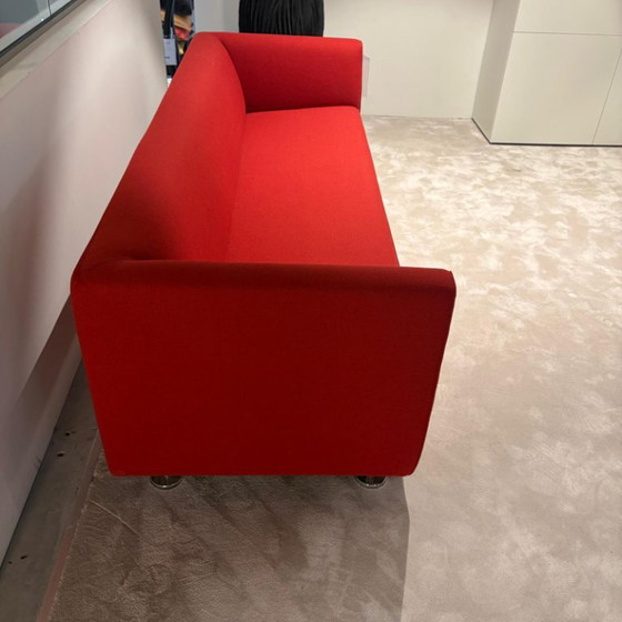 Gelderland 4800 3-seater Sofa, Textile, Chrome, Red (photo 3 of 6)