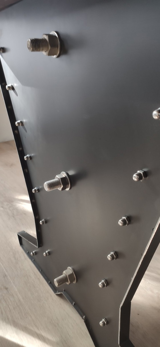 Image 1 of French-made, handcrafted industrial table