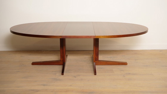 Image 1 of Table de salle à manger ovale vintage | XXXL | Bois de rose | Extensible | 189 - 336 cm cm cm