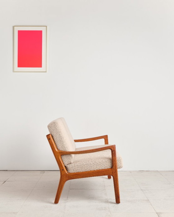 Zweisitzer-Sofa aus der Mitte des 20. Jahrhunderts, Serie Senator, Teakholz-Couch von Ole Wanscher (photo 3 of 23)
