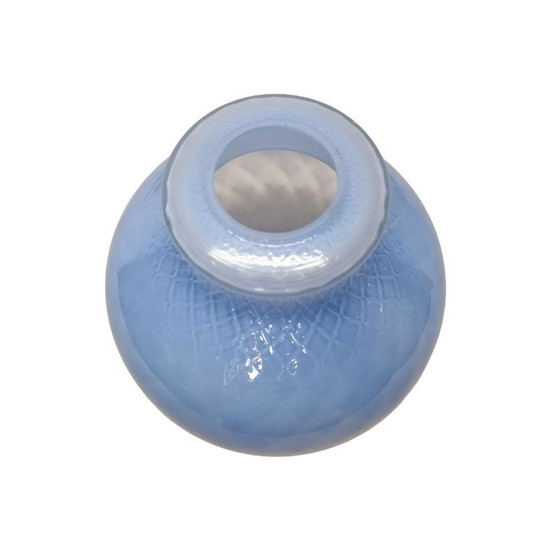 Image 1 of Art Deco blauwe tulpvormige lampenkap