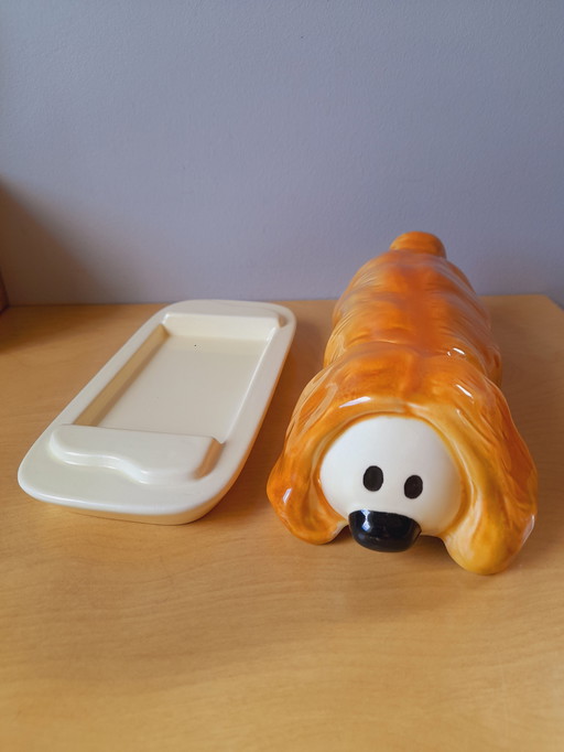 Polux butter dish in Salins earthenware, 1960