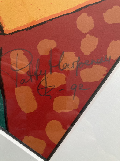 Lithograph Patty Harpenau: Greetings from Holland
