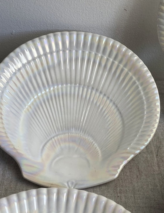 Image 1 of Iridescent Seashell Plates