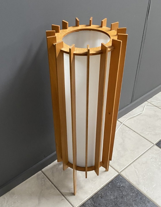 Image 1 of Lampada da tavolo in legno anni '60 Ib Fabiansen