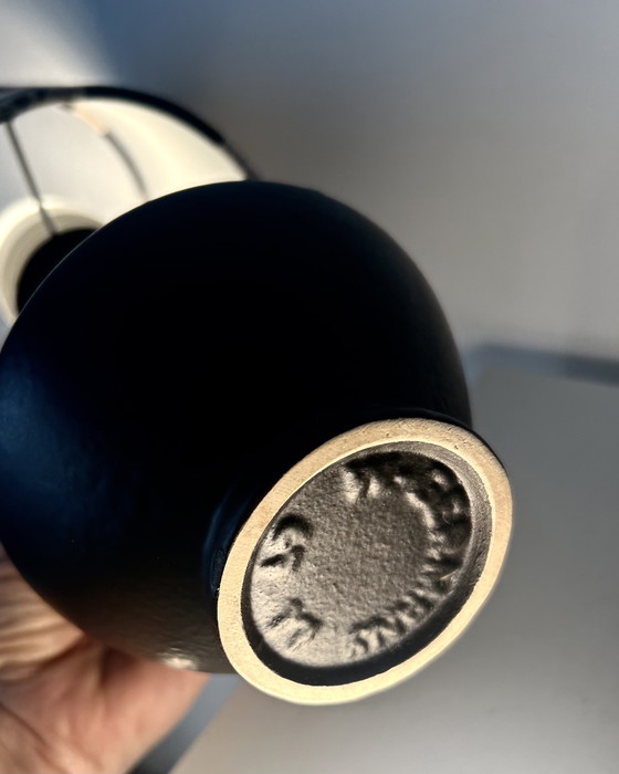 Image 1 of Lampe design rare en faïence d'Allemagne de l'Ouest, fabriquée par Bay Keramik - sans fil, adaptée à une utilisation extérieure