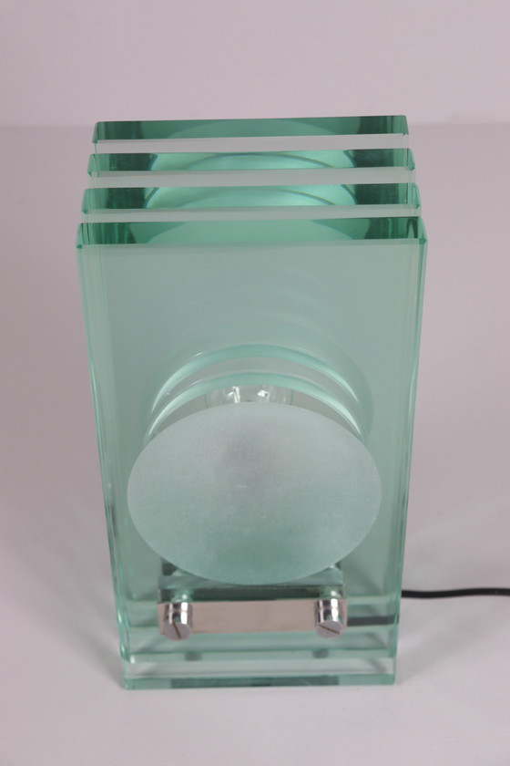 Image 1 of Set of 2 table lamps/glass objects by Giorgio Reggiori for Gallotti & Radice, 1960s, Italy