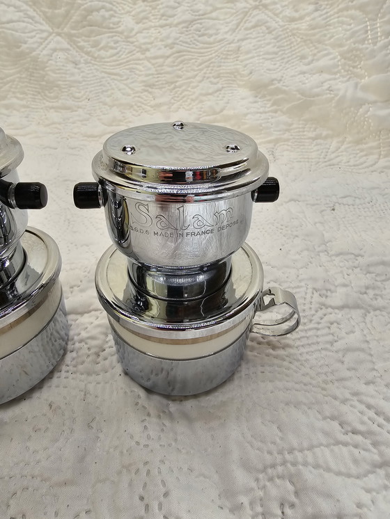 Image 1 of Ensemble de Cafetières Individuelles avec Tasse Vintage