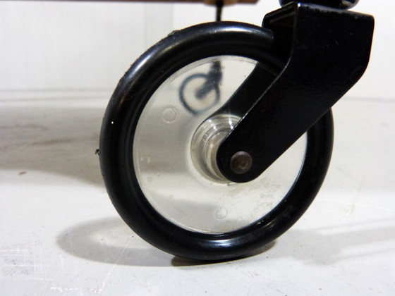 Image 1 of Carrito de teca con mosaico botánico de los años 60