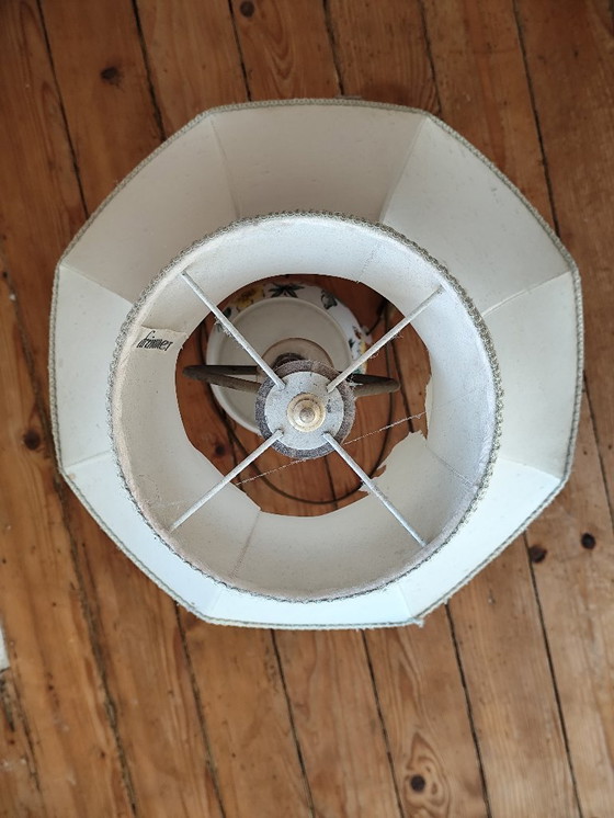 Image 1 of Vintage Chinese Ceramic Table Lamp | Hand-Painted | 80 cm