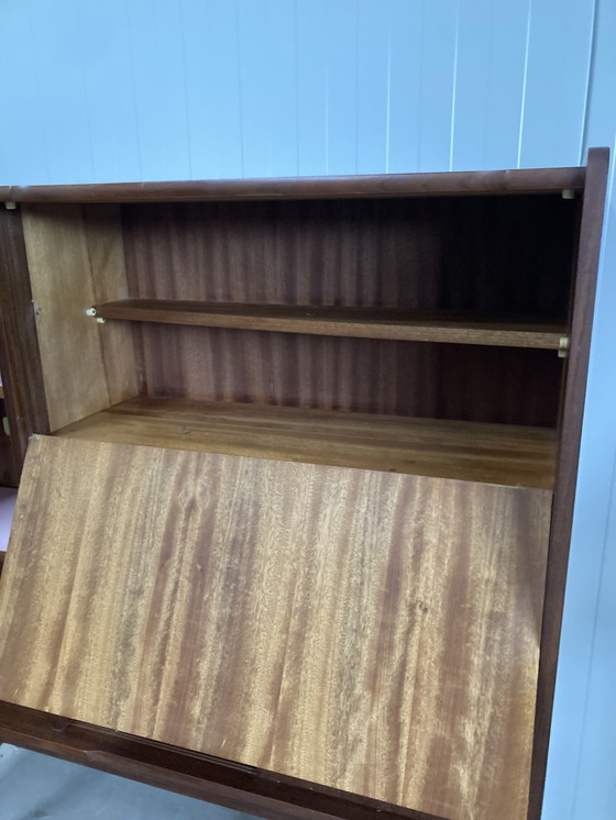 Image 1 of Vintage Mid - Century Teak Wall Cupboard