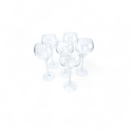 6 x Witte Wijnglazen Spiegelau Nordland Wijnglas Kristal Mat