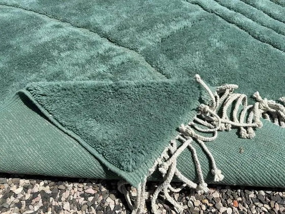 Grande tappeto marocchino Mrirt verde smeraldo 300x300 cm – di alta gamma – Tappeti, Lana, Cotone (photo 9 of 10)