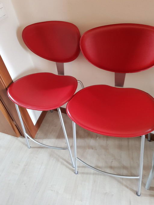 2x CALLIGARIS high stools