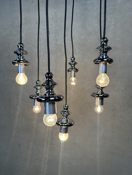 Image 1 of Vintage cascade hanglamp - Oberglas Austria