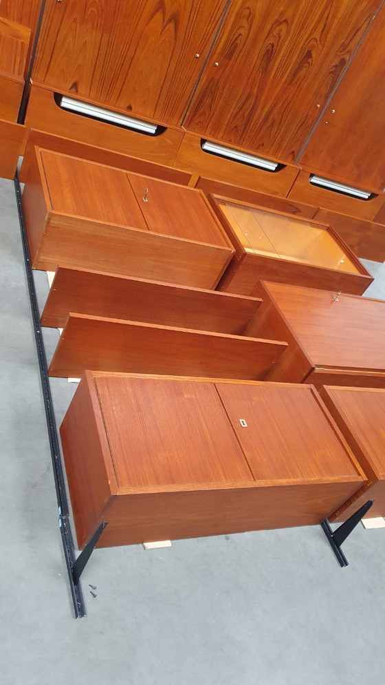 Image 1 of vintage wall unit deens modules teak 60s