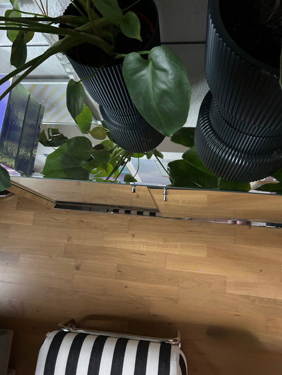 Image 1 of Mirrored silver sideboard/chest of drawers, high-quality design