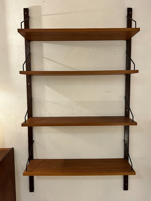 Vintage Wandmeubel, Wandrek, Poul Cadovius Royal System, 1960's