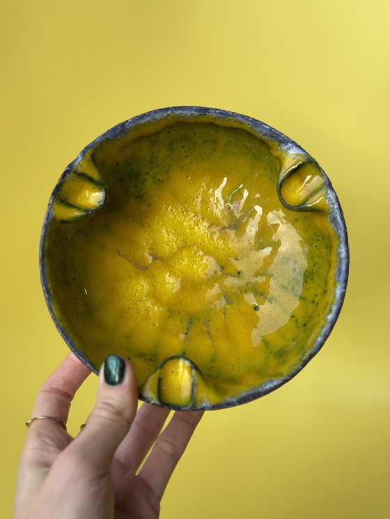 Image 1 of Vintage ceramic bowl/ashtray fat lava style retro 60s/70s