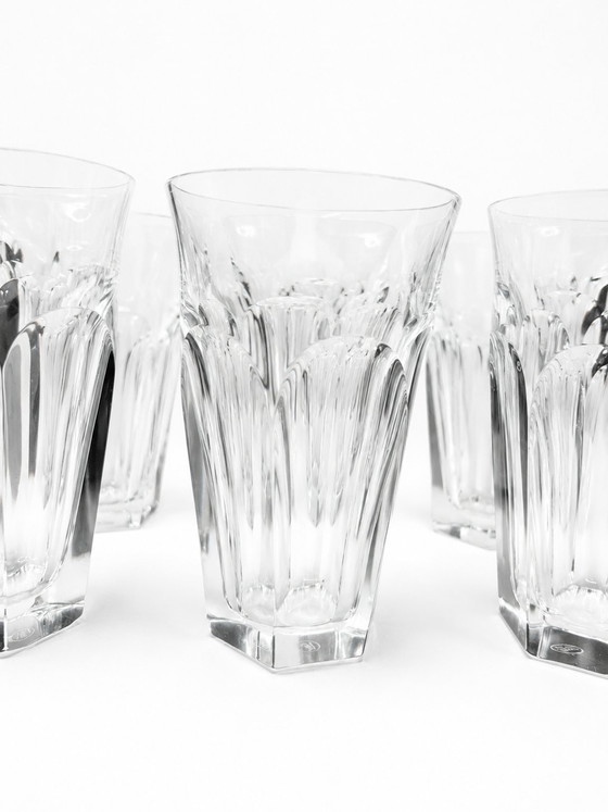 Image 1 of Moser 'Lady Hamilton' – Exclusieve 9-Delige Kristallen Set (Karaf & 8 Glazen)