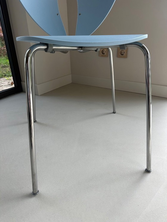 Image 1 of Sedia STUA Globus azzurra (vintage)