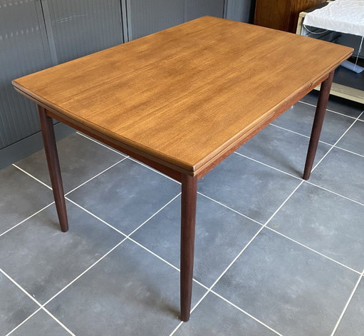 Extendable Scandinavian teak table by Johannes Andersen for Samcom Denmark An60 – eettafels, Wood (photo 2 of 20)