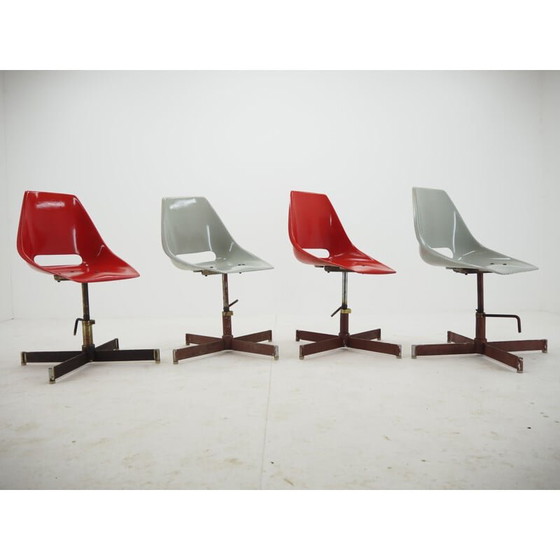 Image 1 of Set of 4 vintage industrial chairs, 1960