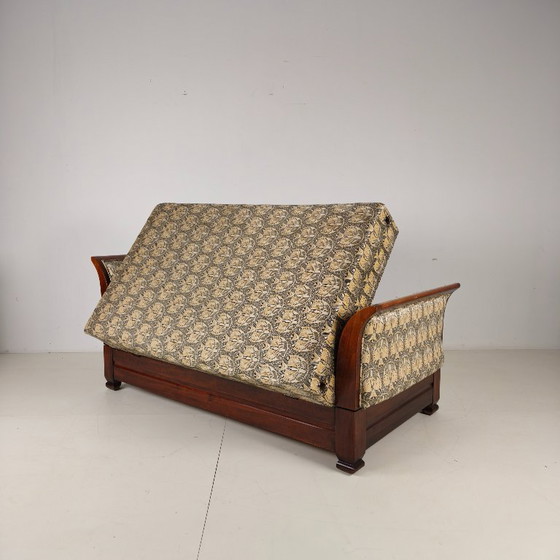 Divano letto Art Déco con vano contenitore nascosto e posizioni regolabili. – Letti da giorno, Other (photo 10 of 11)