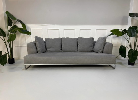 Image 1 of B&B Italia Solo Sofa Grau Stoff Tisch: Tavolo + Hocker
