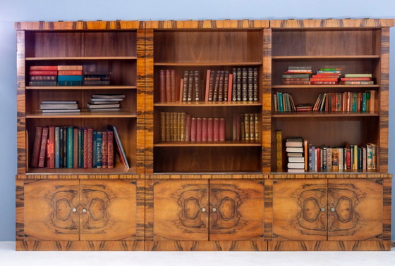 Image 1 of Grande libreria Art Déco, Cecoslovacchia, anni '30