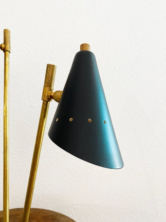 Image 1 of Lampada italiana in ottone a tre teste, design anni '50