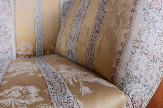 Restored Biedermeier Sofa, by Josef Danhauser, Cherry Wood, Austria, 1820s – Textile (photo 3 of 13)