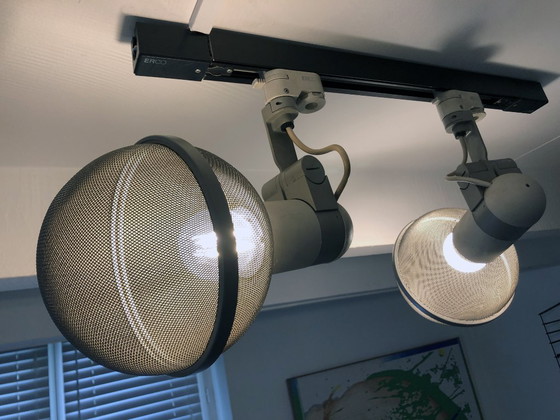 Image 1 of Vintage Ceiling Rail Fixture - Micro Pin Spots - Roger Tallon - Erco - 1975