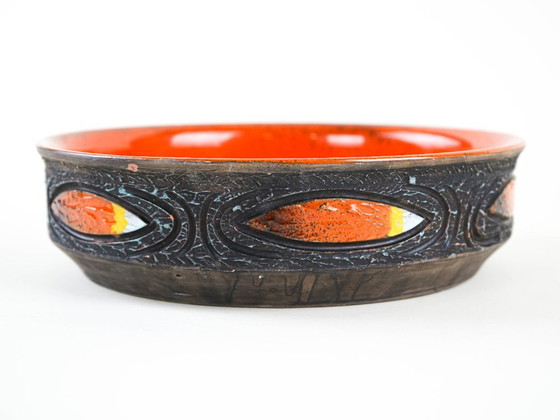 Ciotola in ceramica, design svedese, anni '70, prodotta in Svezia, Ciotole, Multicolore (foto 5 di 9)