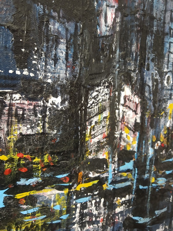 Painting of the Night Skyline of the City of Bremen in Germany in Beautiful Shades of Blue, Christian (photo 6 of 13)