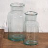 Blauwe antieke flessen (ca. 1920). Set van 2 stuks #18 – Glazen & Karaffen, Glass (photo 9 of 18)