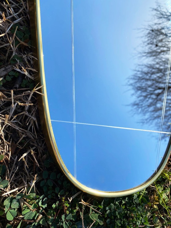 Image 1 of Grande specchio da parete vintage a forma libera. Germania, anni '60