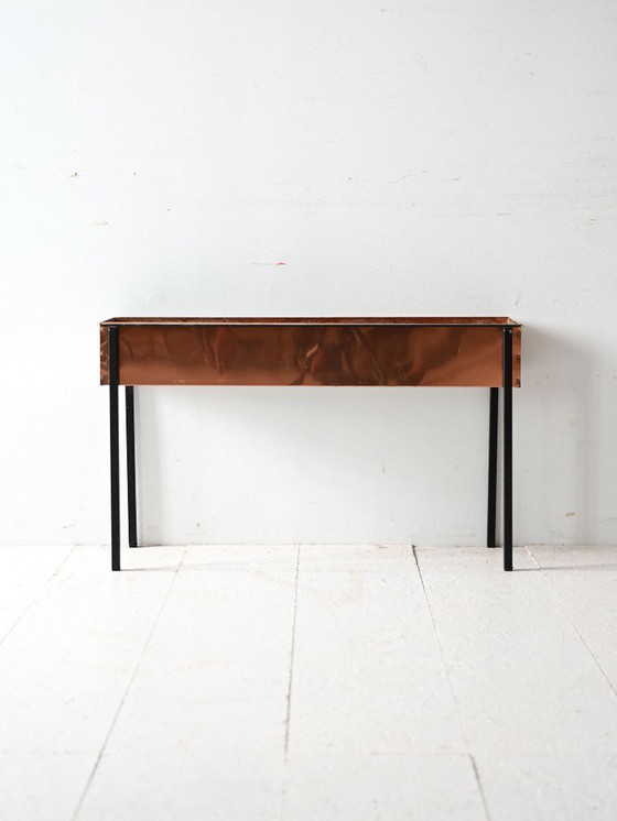 Image 1 of 1960s Scandinavian Copper and Metal Planter