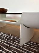 table basse vintage de l'ère spatiale